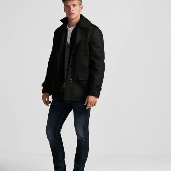 Express | Jackets & Coats | New Express Recycled Wool Water Resistant ...